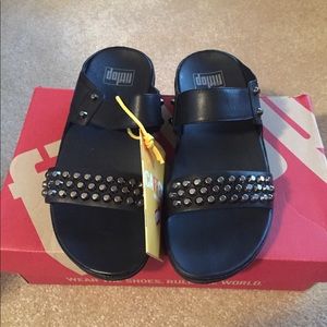 FitFlop, Black Studded, BNIB, Size 7